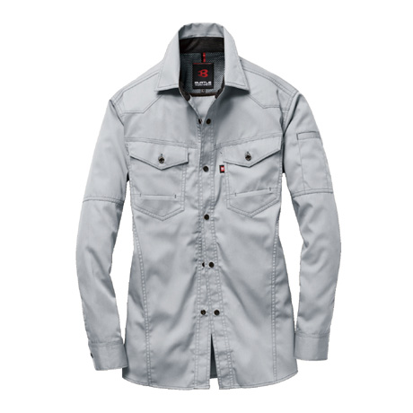 JIS8118適合長袖シャツ【1515-BAT】 5.シルバー