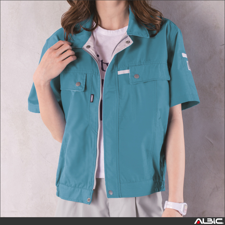 吸汗速乾半袖ブルゾン【1551-XEB】 商品写真