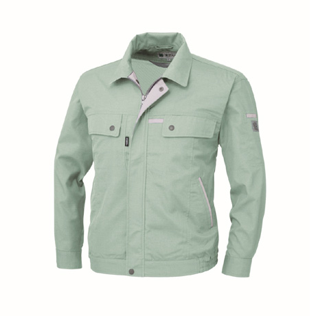 吸汗速乾長袖ブルゾン【1554-XEB】 61.モスグリーン