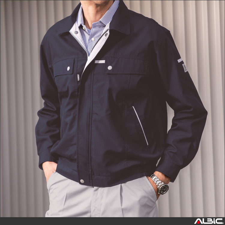 吸汗速乾長袖ブルゾン【1554-XEB】 商品写真