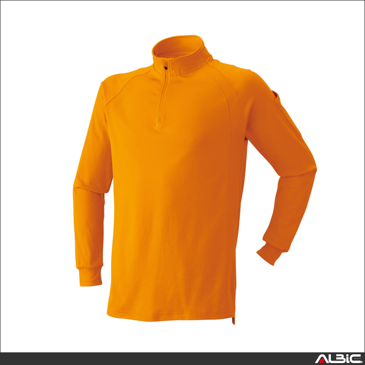 吸汗速乾長袖ジップアップシャツ【160015-ATK】 商品写真