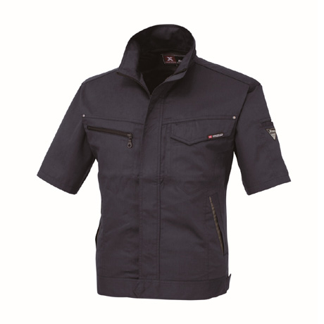 立体裁断半袖ブルゾン【1631-XEB】 19.ディープネイビー