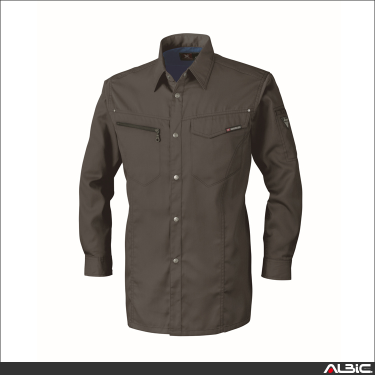 立体裁断長袖シャツ【1633-XEB】 商品写真