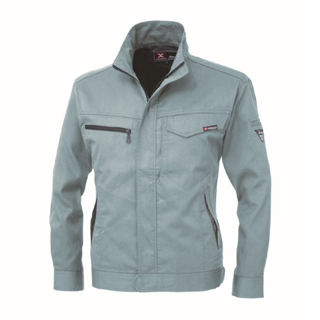 立体裁断長袖ブルゾン【1634-XEB】 605.ミストグリーン