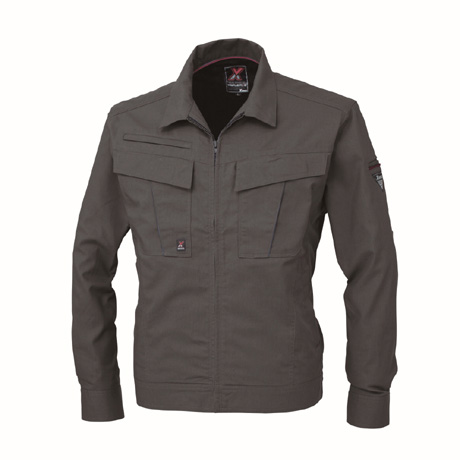 消臭機能長袖ブルゾン【1654-XEB】 25.チャコールグレー