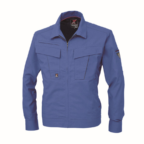 消臭機能長袖ブルゾン【1654-XEB】 40.ブルー