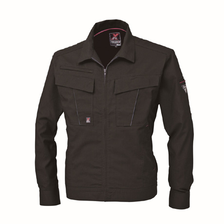 消臭機能長袖ブルゾン【1654-XEB】 90.クロ