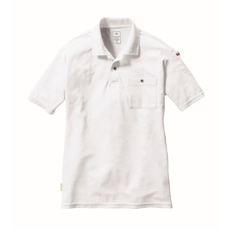 消臭加工半袖ポロシャツ【167-BAT】 029.ホワイト
