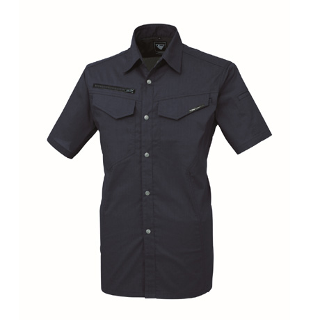 清涼素材半袖シャツ【1692-XEB】 19.ディープネイビー