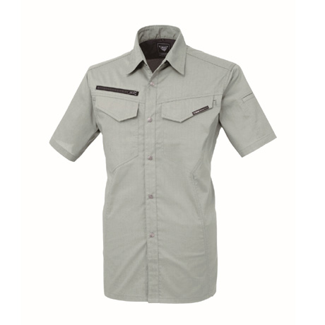 清涼素材半袖シャツ【1692-XEB】 61.モスグリーン