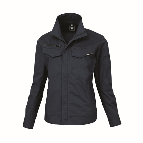 帯電防止レディス長袖ブルゾン【1698-XEB】 19.ディープネイビー