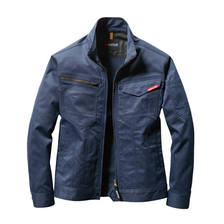 JIS8118適合制電ジャケット【1701-BAT】 45.インディゴ(杢)