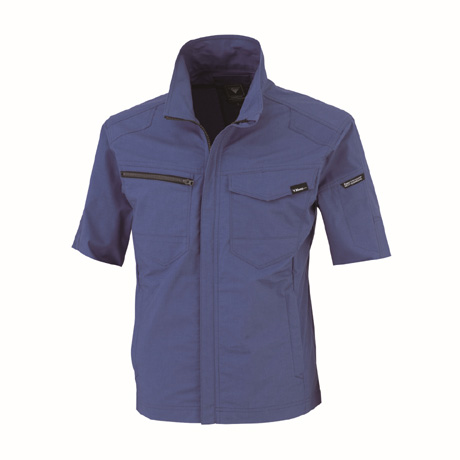 帯電防止半袖ブルゾン【1711-XEB】 40.ブルー