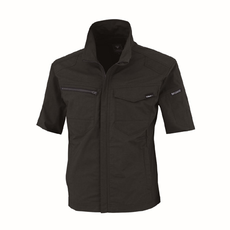 帯電防止半袖ブルゾン【1711-XEB】 90.クロ