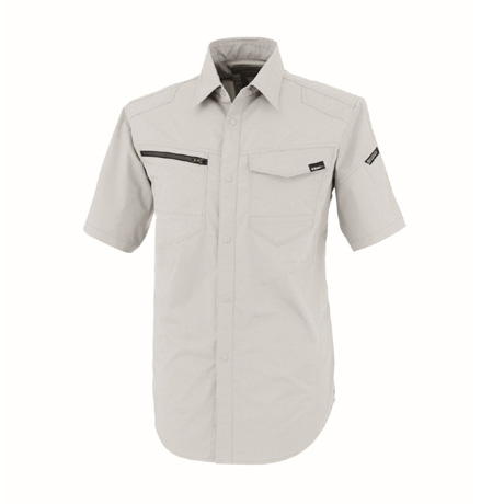 帯電防止半袖シャツ【1712-XEB】 22.シルバーグレー