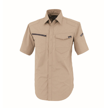 帯電防止半袖シャツ【1712-XEB】 39.サンドベージュ