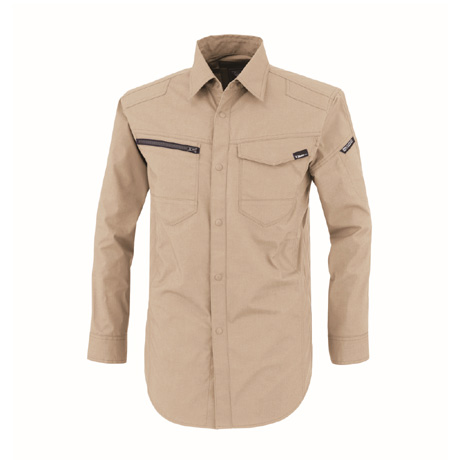 帯電防止長袖シャツ【1713-XEB】 39.サンドベージュ