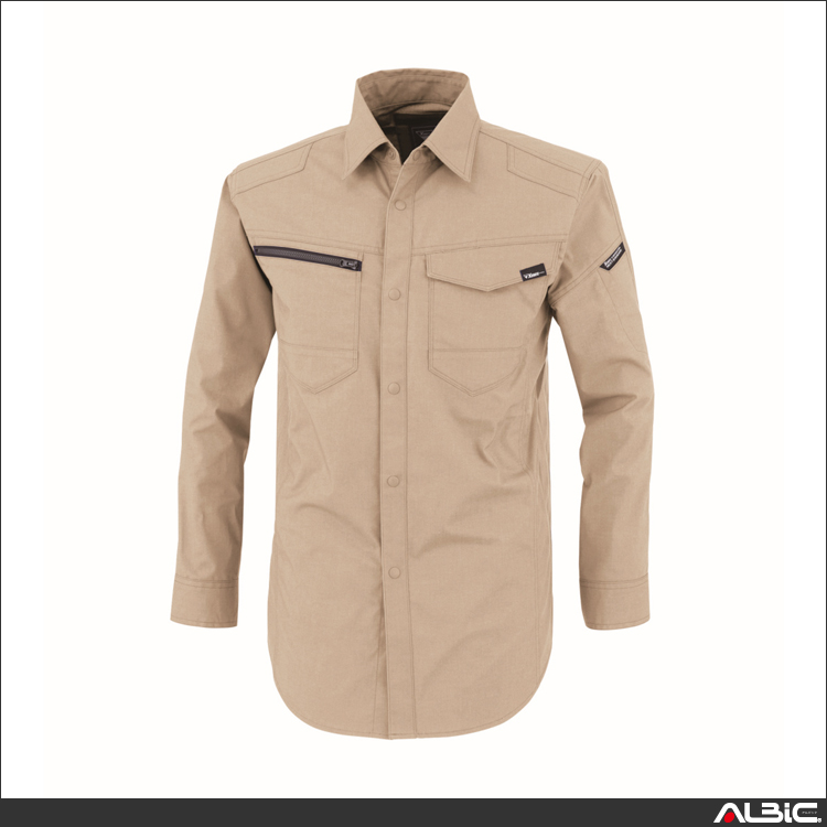 帯電防止長袖シャツ【1713-XEB】 商品写真