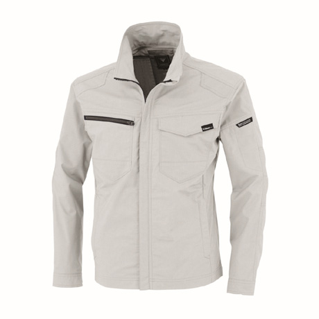 帯電防止長袖ブルゾン【1714-XEB】 22.シルバーグレー