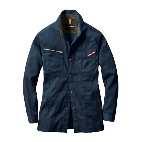 JIS8118適合長袖シャツ【1715-BAT】 3.ネイビー