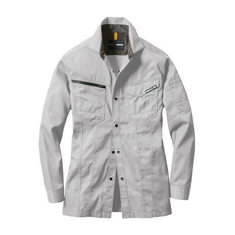 JIS8118適合長袖シャツ【1715-BAT】 5.シルバー