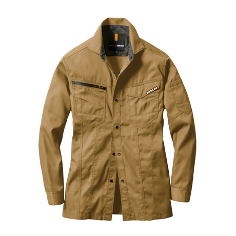 JIS8118適合長袖シャツ【1715-BAT】 23.カーキ