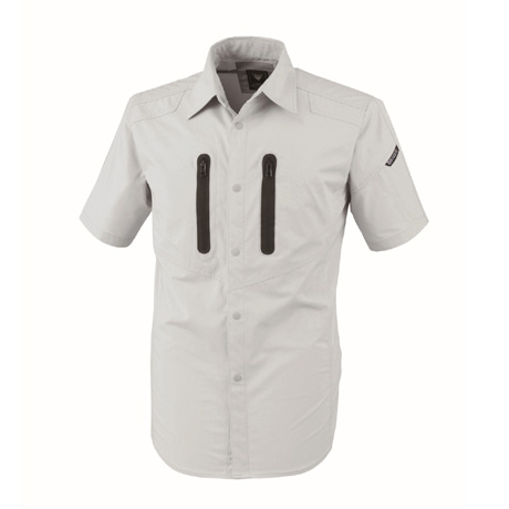 帯電防止半袖シャツ【1732-XEB】 22.シルバーグレー