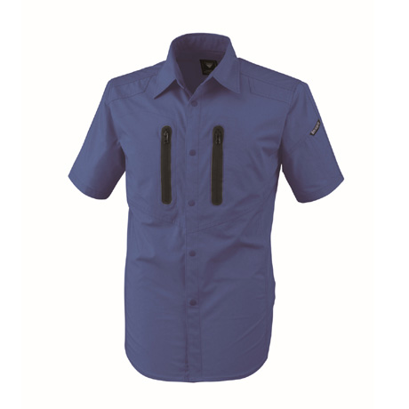 帯電防止半袖シャツ【1732-XEB】 40.ブルー