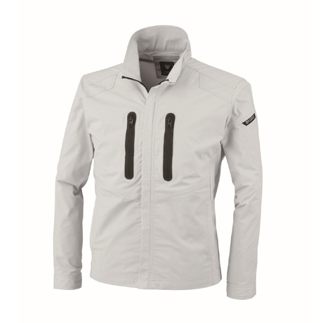 帯電防止長袖ブルゾン【1734-XEB】 22.シルバーグレー