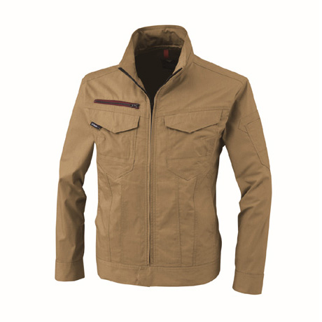 ストレッチ長袖ブルゾン【1754-XEB】 81.キャメル