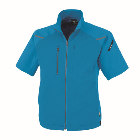 軽量カラー半袖ブルゾン【1811-XEB】 40.ブルー