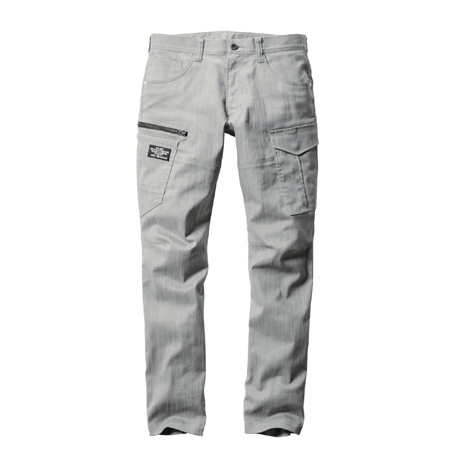 ストレッチユニセックスカーゴパンツ【1812-BAT】 5.シルバー