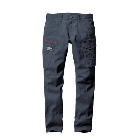 ストレッチユニセックスカーゴパンツ【1812-BAT】 45.インディゴ
