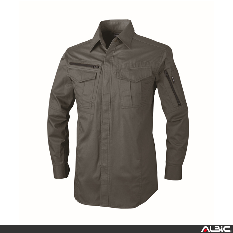 綿100％長袖シャツ【2013-XEB】 商品写真