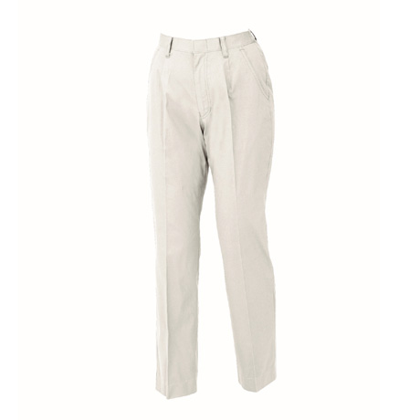 綿100％レディススラックス【2017-XEB】 31.アイボリー