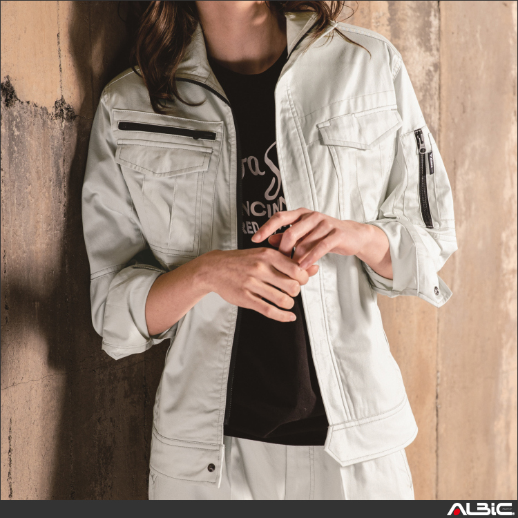 綿100％レディス長袖ブルゾン【2018-XEB】 商品写真