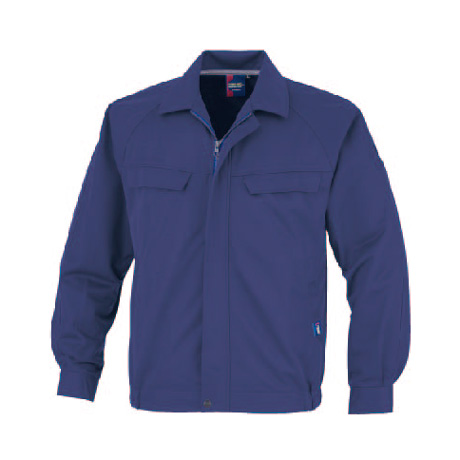 形態安定長袖ブルゾン【21002-OKH】 C1.ネイビー