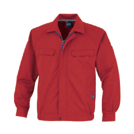 形態安定長袖ブルゾン【21002-OKH】 C5.エンジ