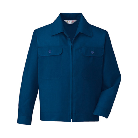 エコ製品制電清涼長袖ジップジャンパー【2161-JIC】 C011.ネービー