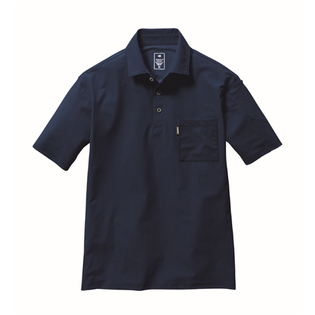 消臭加工半袖ポロシャツ【237-BAT】 3.ネイビー