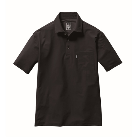 消臭加工半袖ポロシャツ【237-BAT】 35.ブラック