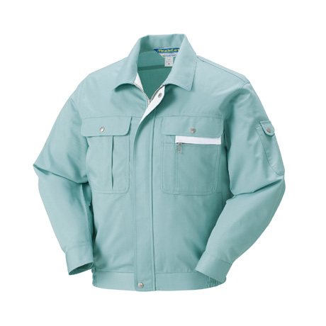 形状記憶加工長袖ジャンパー【2537-KRO】 800.アイスグリーン