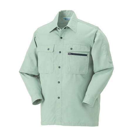 長袖シャツ【25371-KRO】 890.ライトグリーン