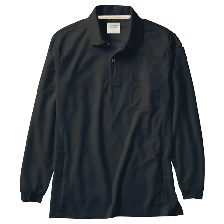 長袖ポロシャツ ブラック 【25476-KRO】 