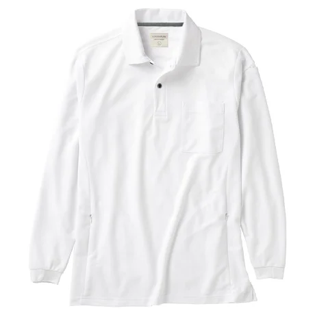 長袖ポロシャツ ホワイト 【25476-KRO】 