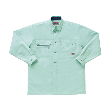 吸汗速乾長袖シャツ【25508-KRO】 89.アースグリーン