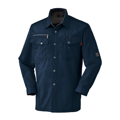 長袖シャツ【25593-KRO】 11.ネイビー