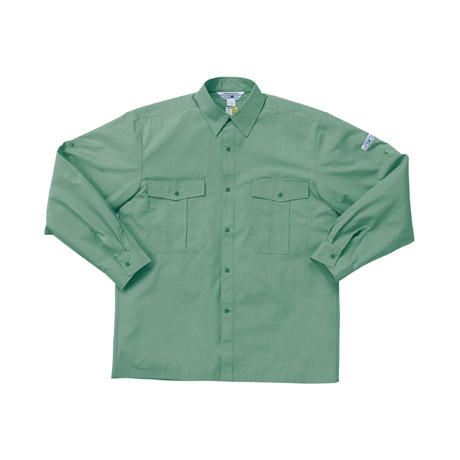 抗菌防臭長袖シャツ【2565-KRO】 80.ジェードグリーン