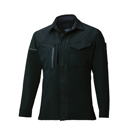 360°ストレッチ長袖シャツ【25674-KRO】 49.ブラック