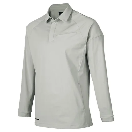 作業服 長袖ポロシャツ シルバー 【25906-KRO】 